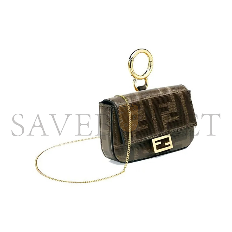FENDI NANO BAGUETTE CHARM 7AR844A9YHF0KVH (10.5*7*2.5cm)